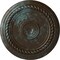 Ekena Millwork Alexandria Rope Ceiling Medallion (Canopies up to 4 5/8"), 19 5/8"OD x 1 1/2"P, Bronze Blue Patina CM18ALBBS - alternate 1